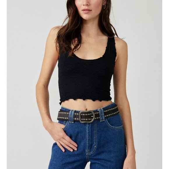FREE PEOPLE Here For You Cami / Black - Picture 1 of 6